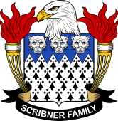 Coat of arms used by the Scribner family in the United States of America