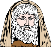 Gods and Goddesses Clipart image: Cronos Head