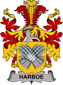 Coat of arms used by the Danish family Harboe