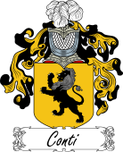 Araldica Italiana Coat of arms used by the Italian family Conti