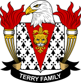 Coat of arms used by the Terry family in the United States of America