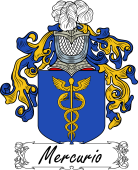 Araldica Italiana Coat of arms used by the Italian family Mercurio