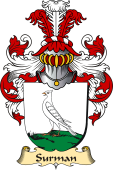 v.23 Coat of Family Arms from Germany for Surman