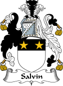 English Coat of Arms for the family Salvin