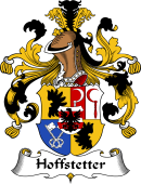 German Wappen Coat of Arms for Hoffstetter