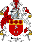 English Coat of Arms for the family Major or Mayor