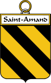 French Coat of Arms Badge for Saint-Amand