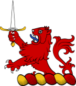 Family crest from Scotland for McDuff (Earl of Fife)