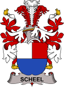 Coat of arms used by the Danish family Scheel