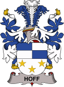 Coat of arms used by the Danish family Hoff