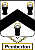 English Coat of Arms Shield Badge for Pemberton