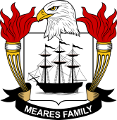 Coat of arms used by the Meares family in the United States of America