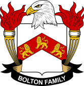 Coat of arms used by the Bolton family in the United States of America