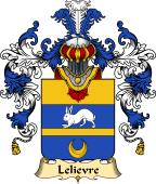French Family Coat of Arms (v.25) Lelievre (Lievre le)