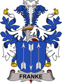 Coat of arms used by the Danish family Franke