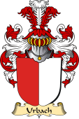 v.23 Coat of Family Arms from Germany for Urbach