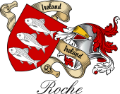 Sept (Clan) Coat of Arms from Ireland for Roche
