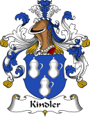 German Wappen Coat of Arms for Kindler