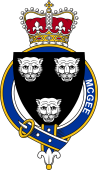 Families of Britain Coat of Arms Badge for: McGee or MacGhie (Scotland)