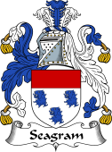 English Coat of Arms for the family Seagrim or Seagram