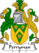 English Coat of Arms for the family Perryman