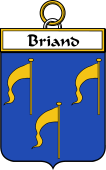 French Coat of Arms Badge for Briand