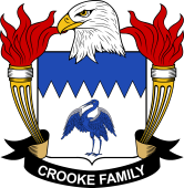 Coat of arms used by the Crooke family in the United States of America