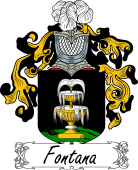 Araldica Italiana Coat of arms used by the Italian family Fontana