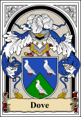 English Coat of Arms Bookplate for Dove