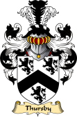 English Coat of Arms (v.23) for the family Thursby