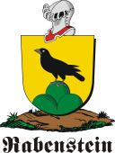 German shield on a mount for Rabenstein