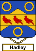 English Coat of Arms Shield Badge for Hadley