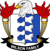 Coat of arms used by the Wilson family in the United States of America