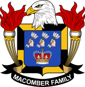 Coat of arms used by the Macomber family in the United States of America