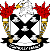 Coat of arms used by the Connolly family in the United States of America