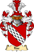 English Coat of Arms (v.23) for the family Rise