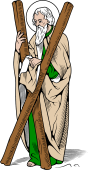 Catholic Saints Clipart image: St Andrew the Apostle