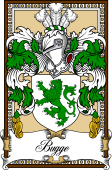 Scottish Coat of Arms Bookplate for Bugge