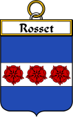 French Coat of Arms Badge for Rosset
