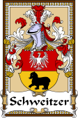 German Coat of Arms Wappen Bookplate  for Schweitzer