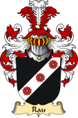 v.23 Coat of Family Arms from Germany for Rau