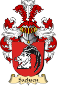v.23 Coat of Family Arms from Germany for Sachsen