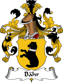 German Wappen Coat of Arms for Bähr