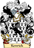 English or Welsh Family Coat of Arms (v.23) for Kenrick (or Kendrick Reading, Berkshire)