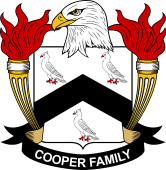 Coat of arms used by the Cooper family in the United States of America