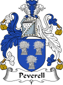 English Coat of Arms for the family Peverell