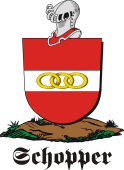 German shield on a mount for Schopper