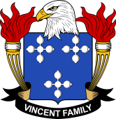 American Coat of Arms for Vincent