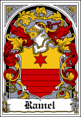 Polish Coat of Arms Bookplate for Ramel