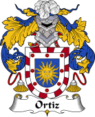 Portuguese Coat of Arms for Ortiz